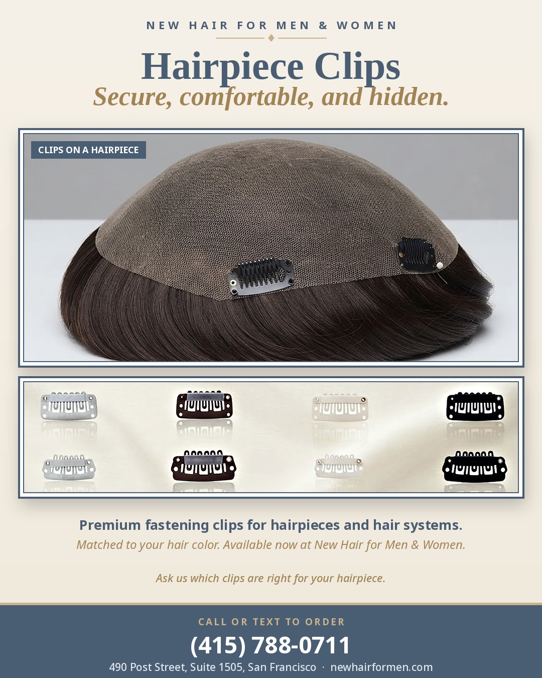 Hairpiece Clips